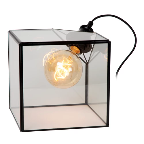 Lucide DAVOS - Lampe de table - 1xE27 - Transparent - détail 1